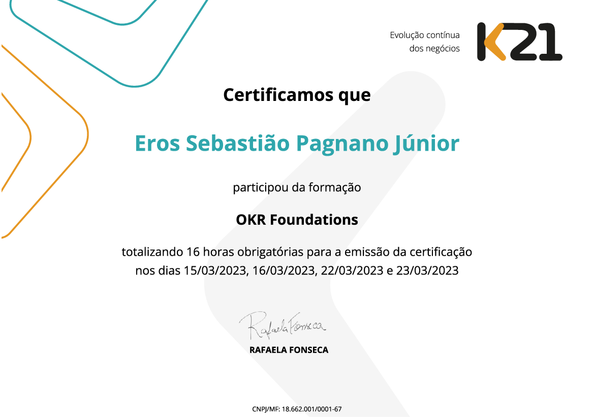Certificado K21
